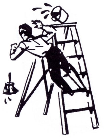 clipart man falling off ladder - photo #8