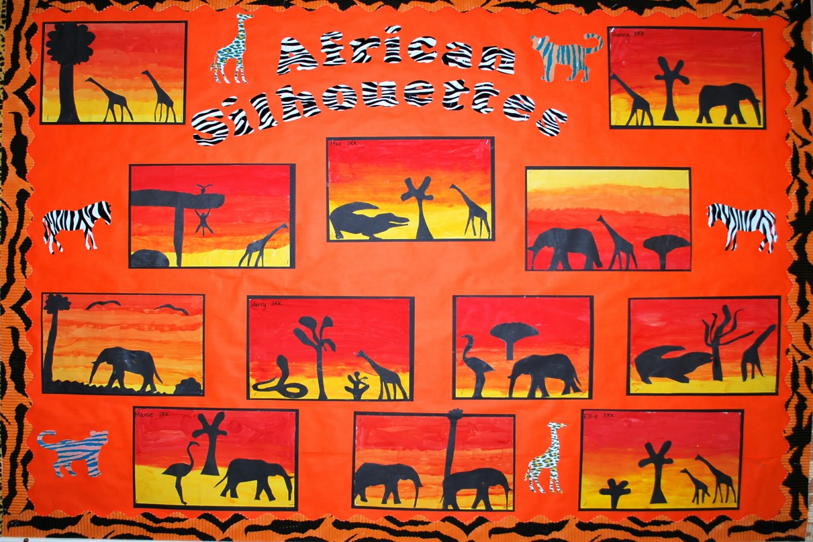Nightingale Primary School African Art Displays At Nightingale