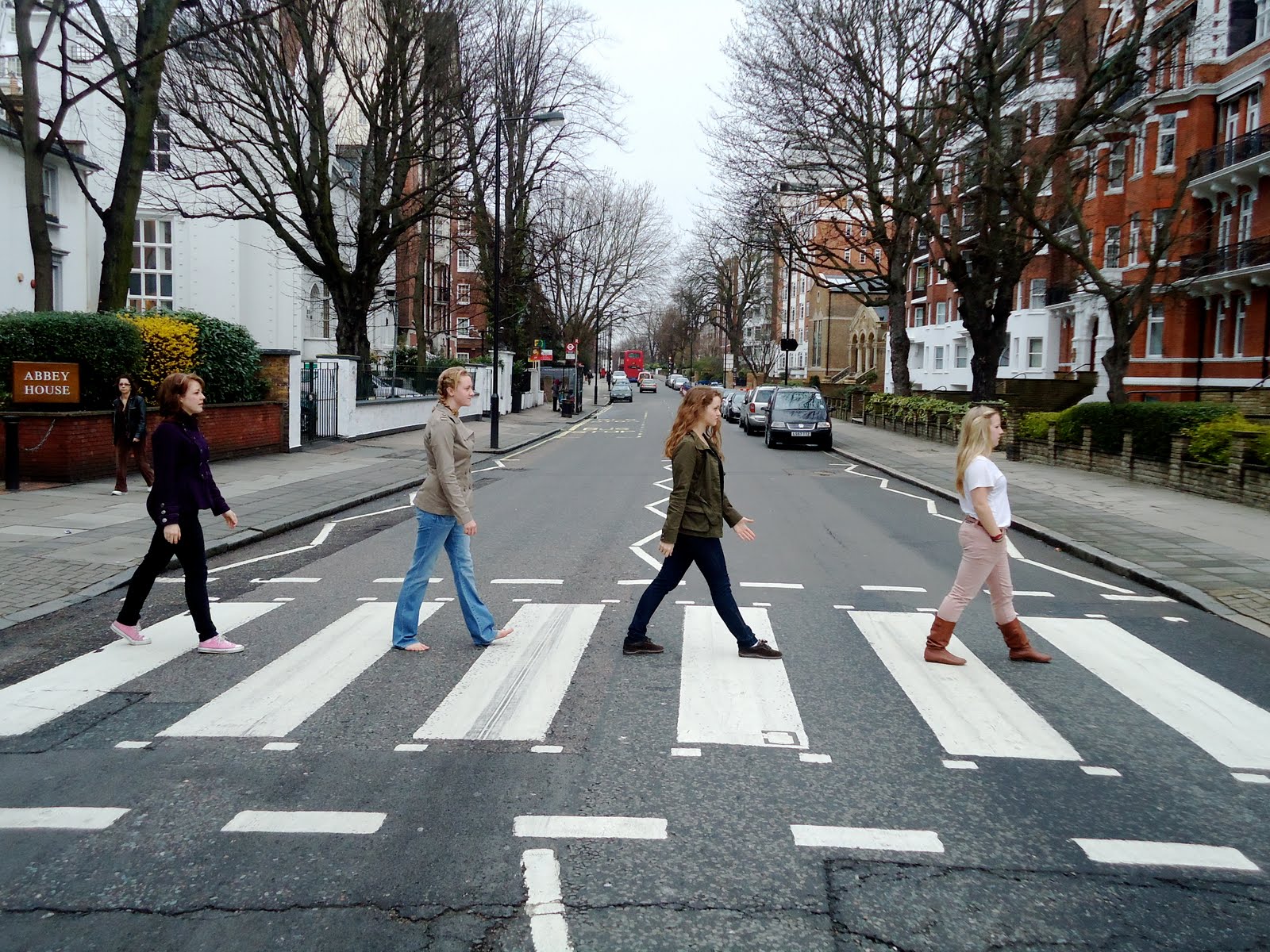 We woke up super early to go to Abbey Road this morning. 
