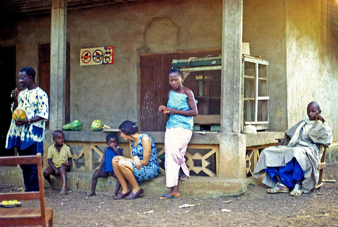 Pa Cook, Susan and TTC student Esther Kajué - Dama Rd in Kenema