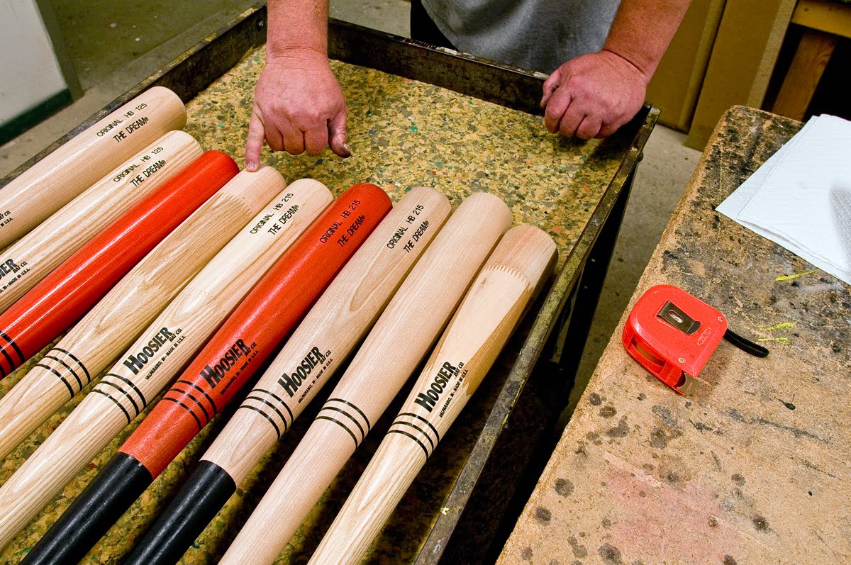The 17th Annual Thanksgiving Photo Show 2010 29 Finished Bats At Finished Bats At The Hoosier Bat Company