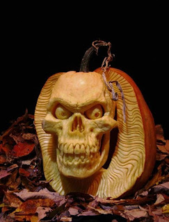 skeleton jack o'lantern pumpkin