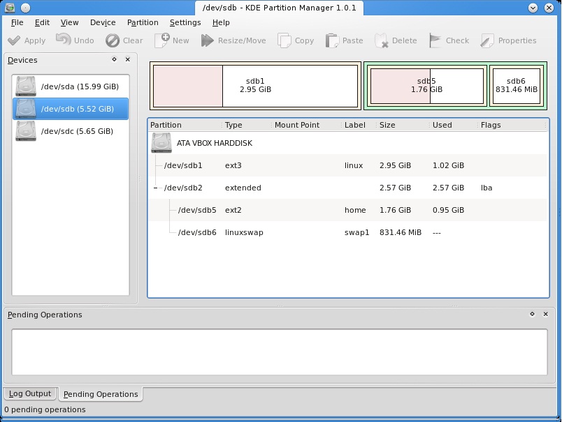 KDE Partition Manager Como instalar un nuevo sistema operativo