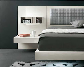 black and white Luxury bed design