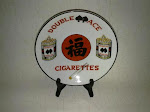 Double ace cigarettes saucer