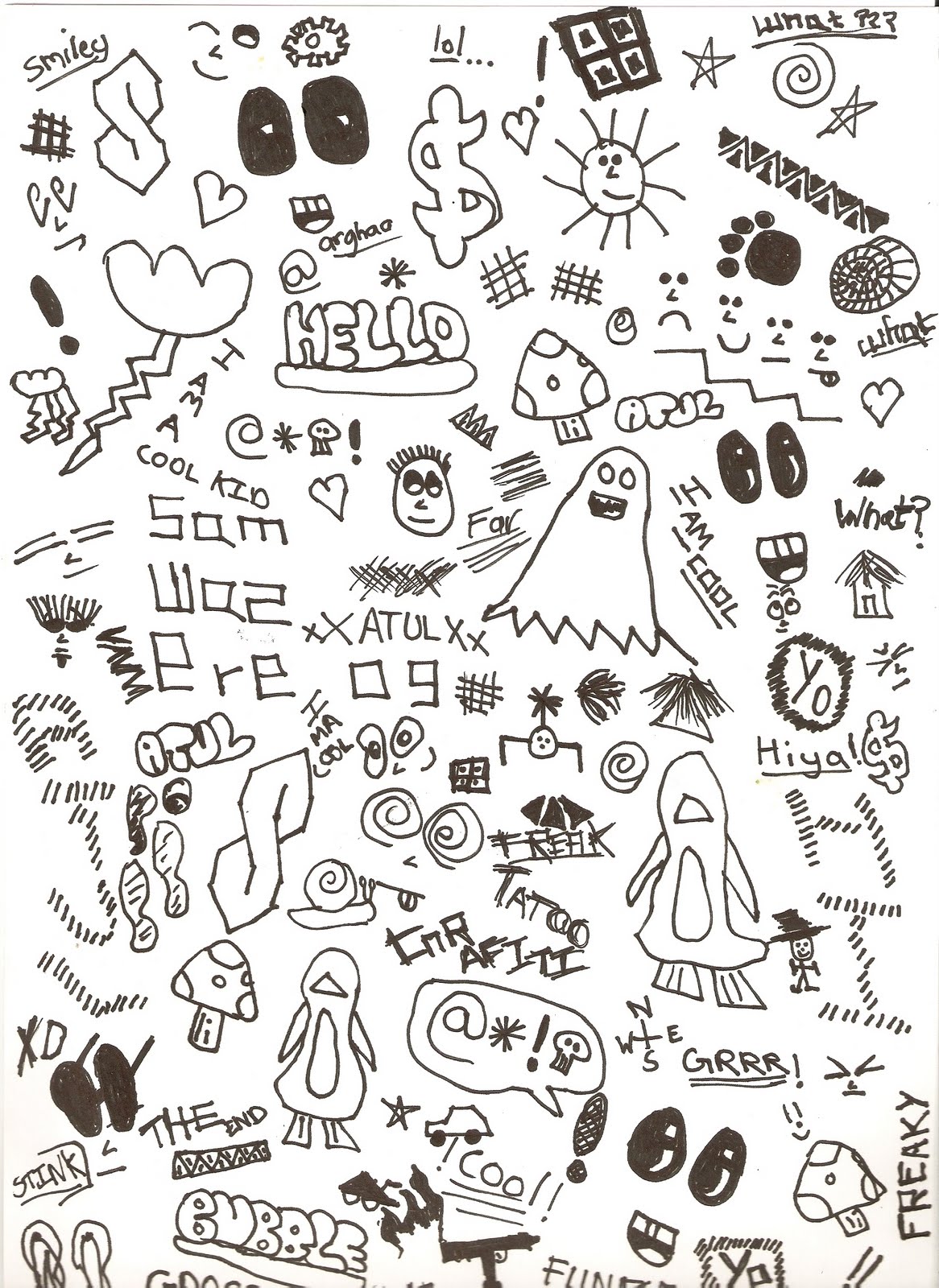 Graffiti Doodles By Diana Soares On Doodle Colorir In 2020 Cute