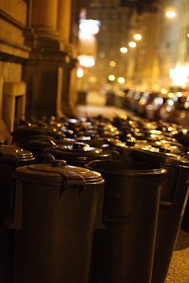 Prague - dustbins on the street
