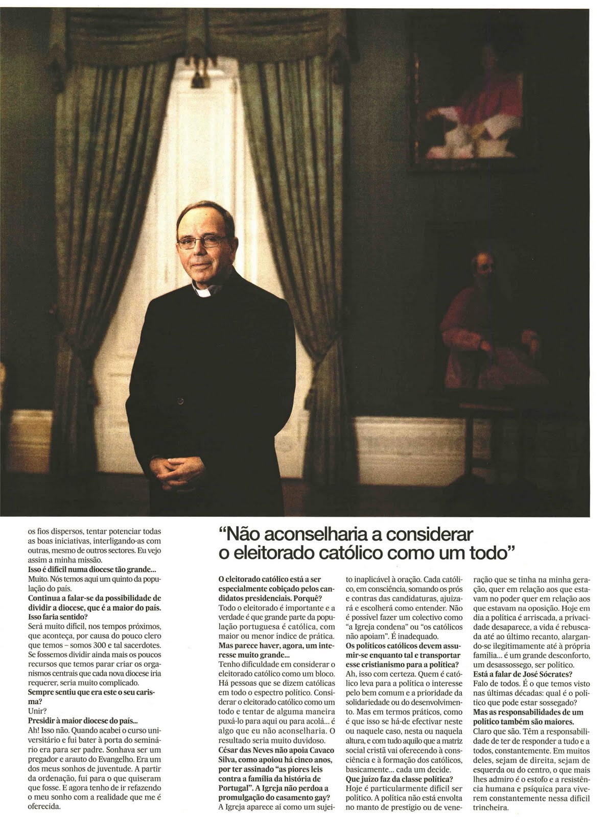 Tribo de Jacob D. Manuel Clemente entrevistado