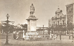 ESTÁTUA DE SALVADOR CORREIA DE SÁ - INAUGURADA NO ANO 1874, EM LUANDA, FOTO DO ANO - 1943.