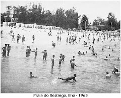 PRAIA DA RESTINGA, ILHA DE LUANDA - ANO 1965.