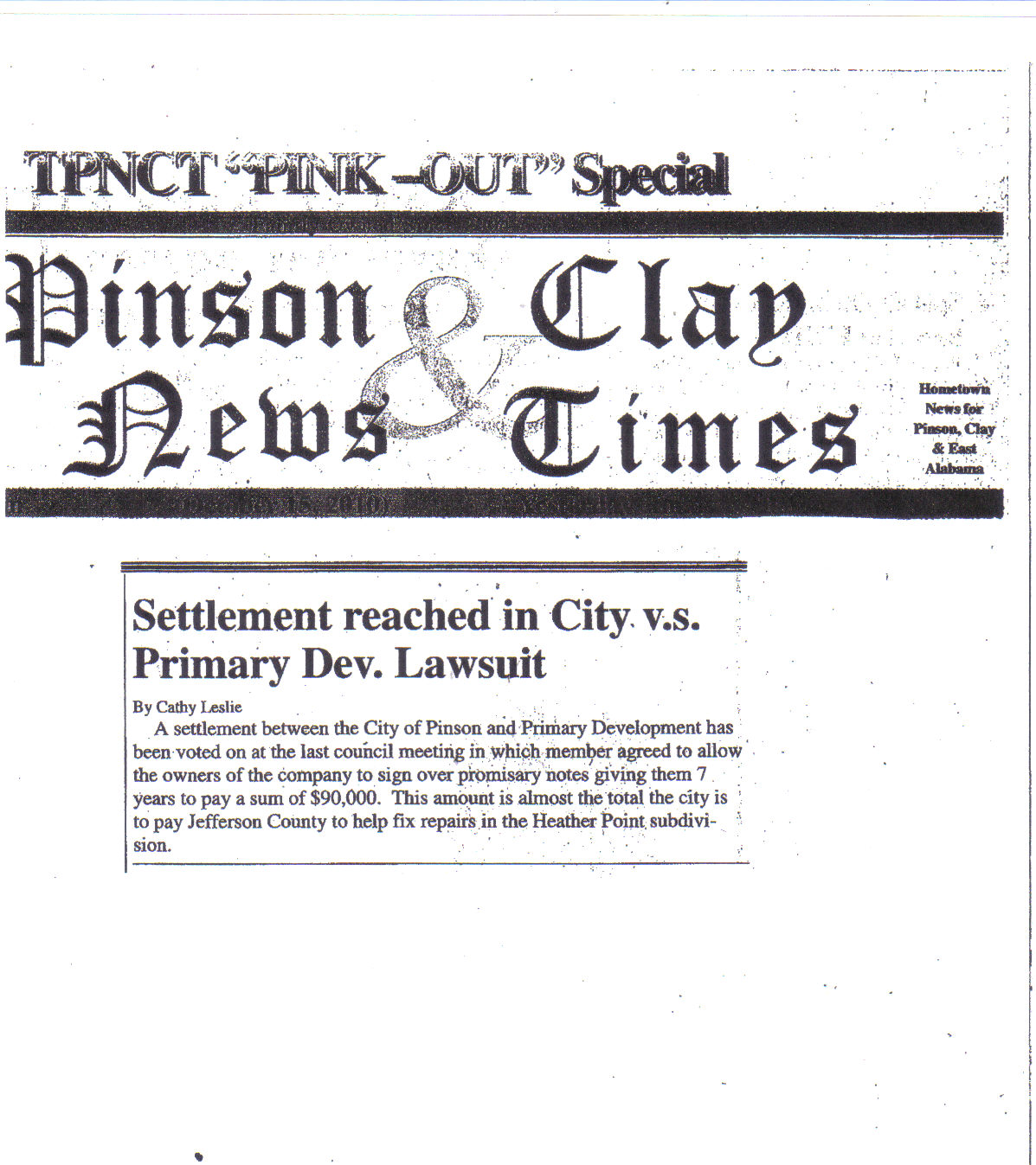 Heather Pointe October 2010