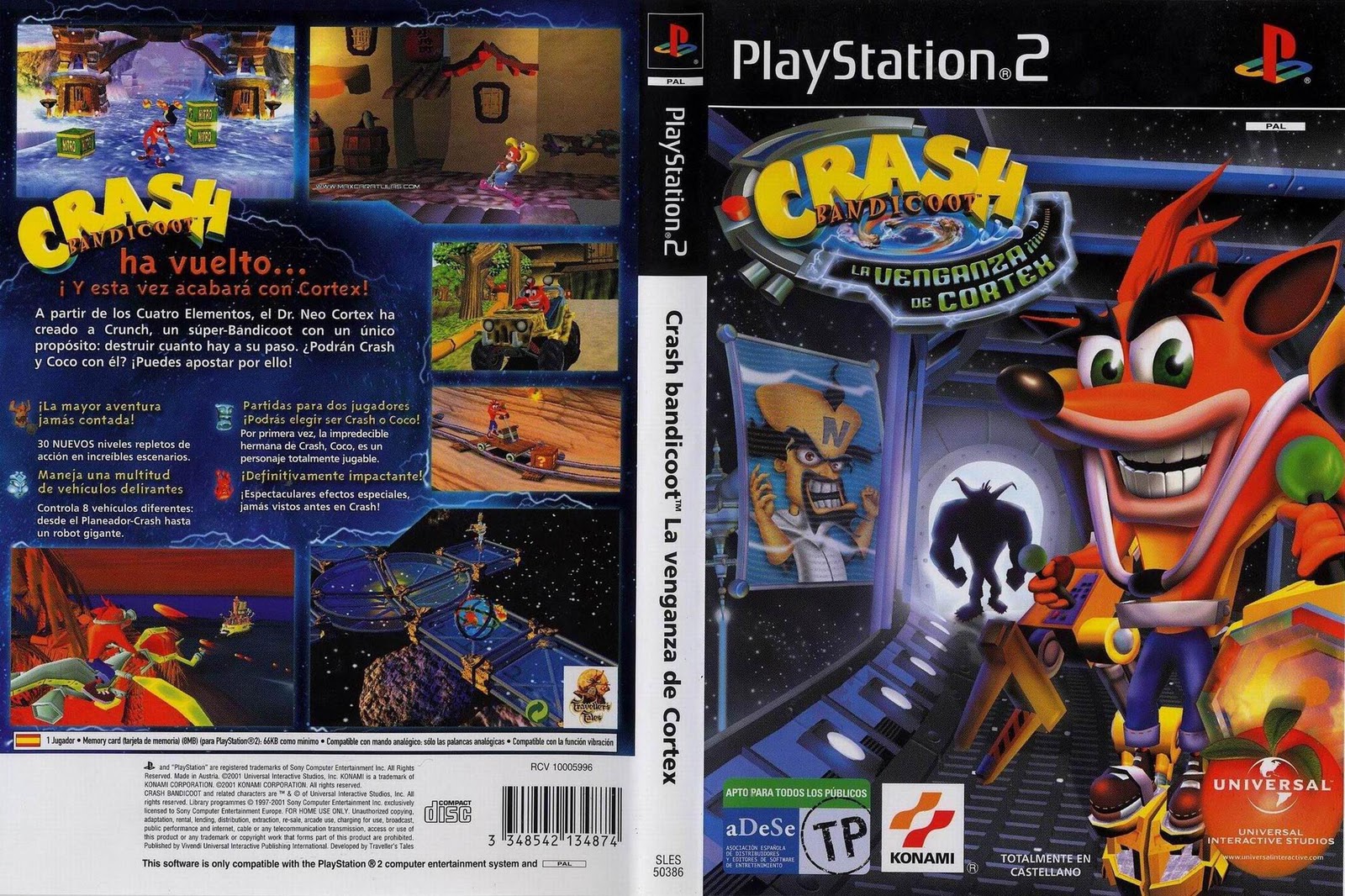 Video Club de los Valles Juegos PS2 CRASH BANDICOOT