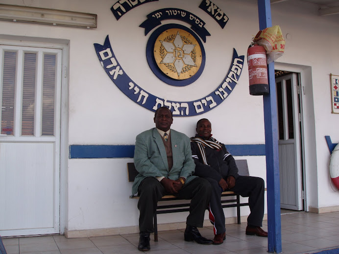 F.K.MULANDI chief of operations from Nairobi at Haifa Police Bay