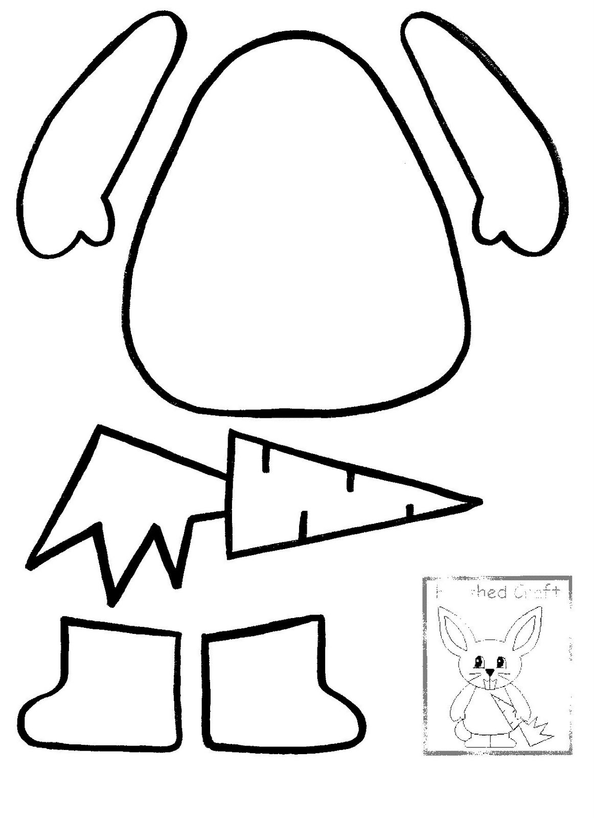 rabbit coloring pages crafts games - photo #12