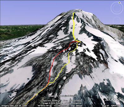Climb up from Lunch Counter, our camp area