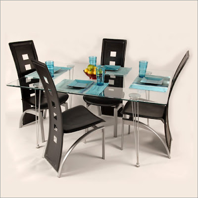 Amazon.com: Set of 4 Dining Chairs with Slate Inlaid: Furniture