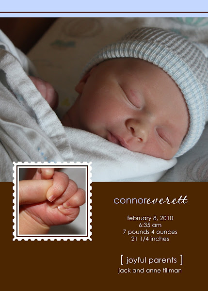 Connor Everett Baby Announcement