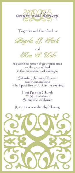 Iron Gate Wedding Invitation