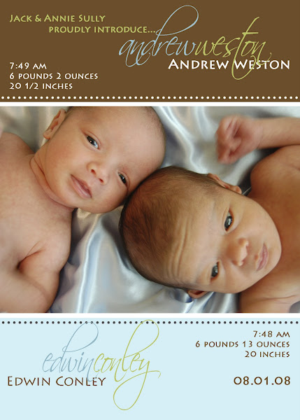 Andrew & Edwin Baby Announcement - Twins