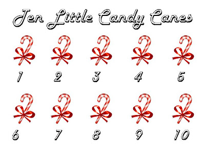 Ten Little Candy Canes