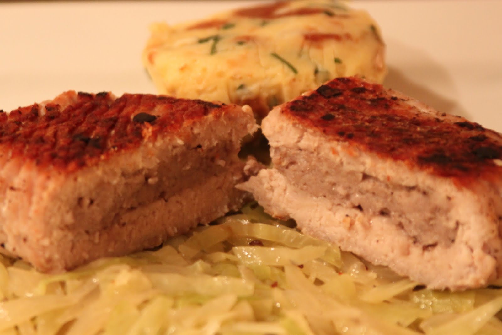 Fine Dining at Home August 24 Stuffed Pork Cutlets Served with Beer