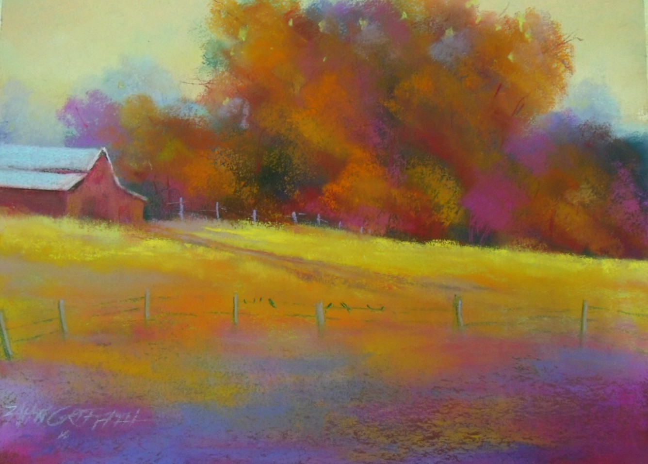 пейзаж для рисования пастелью. пастель рисовать пейзаж. несложные пейзажи пастелью.