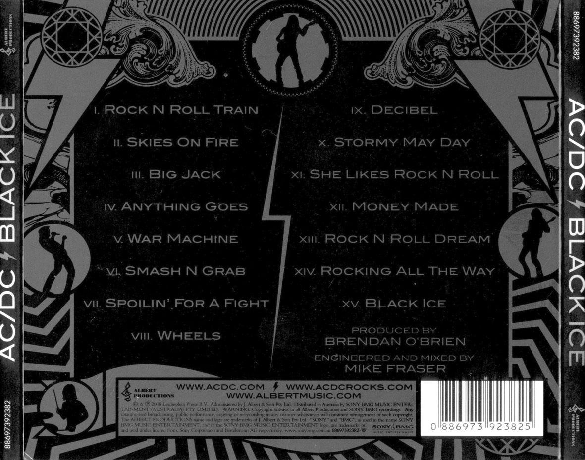 CARATULAS DE CD DE MUSICA: Acdc Black Ice (Plateado)(2008)