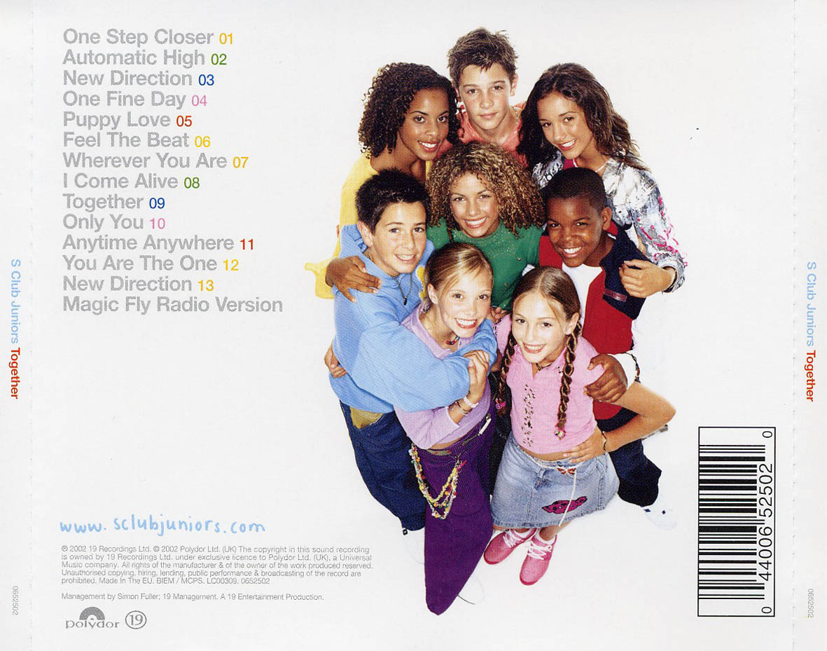 CARATULAS DE CD DE MUSICA S Club Juniors Together(2002)