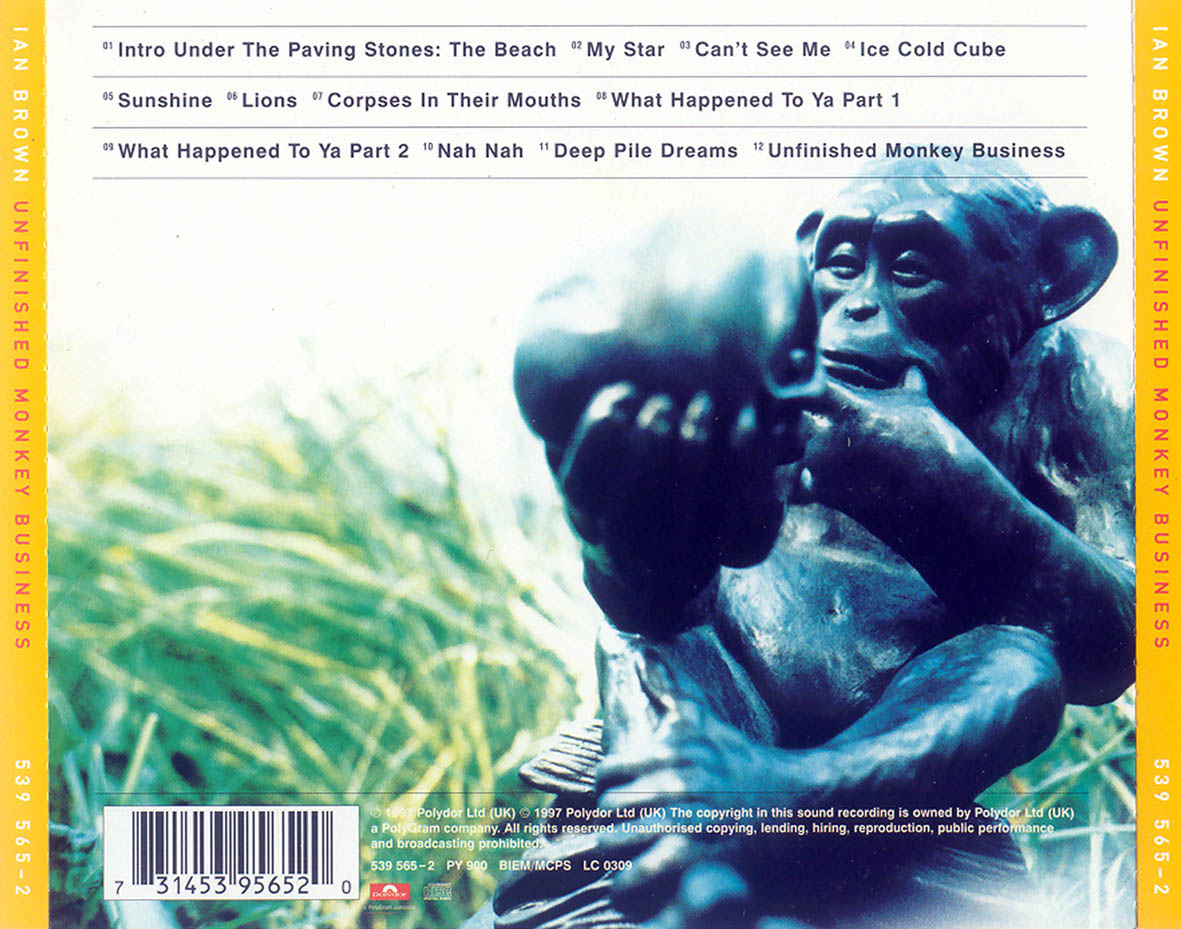 CARATULAS DE CD DE MUSICA Ian Brown Unfinished Monkey Business (1997) CARATULAS DE CD DE MUSICA Ian Brown Unfinished Monkey Business (1997)