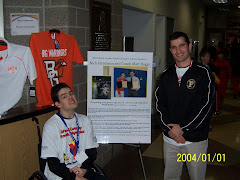 Nick and Coach Boggs-Speaking at Wood County Youth Olympics 3/10