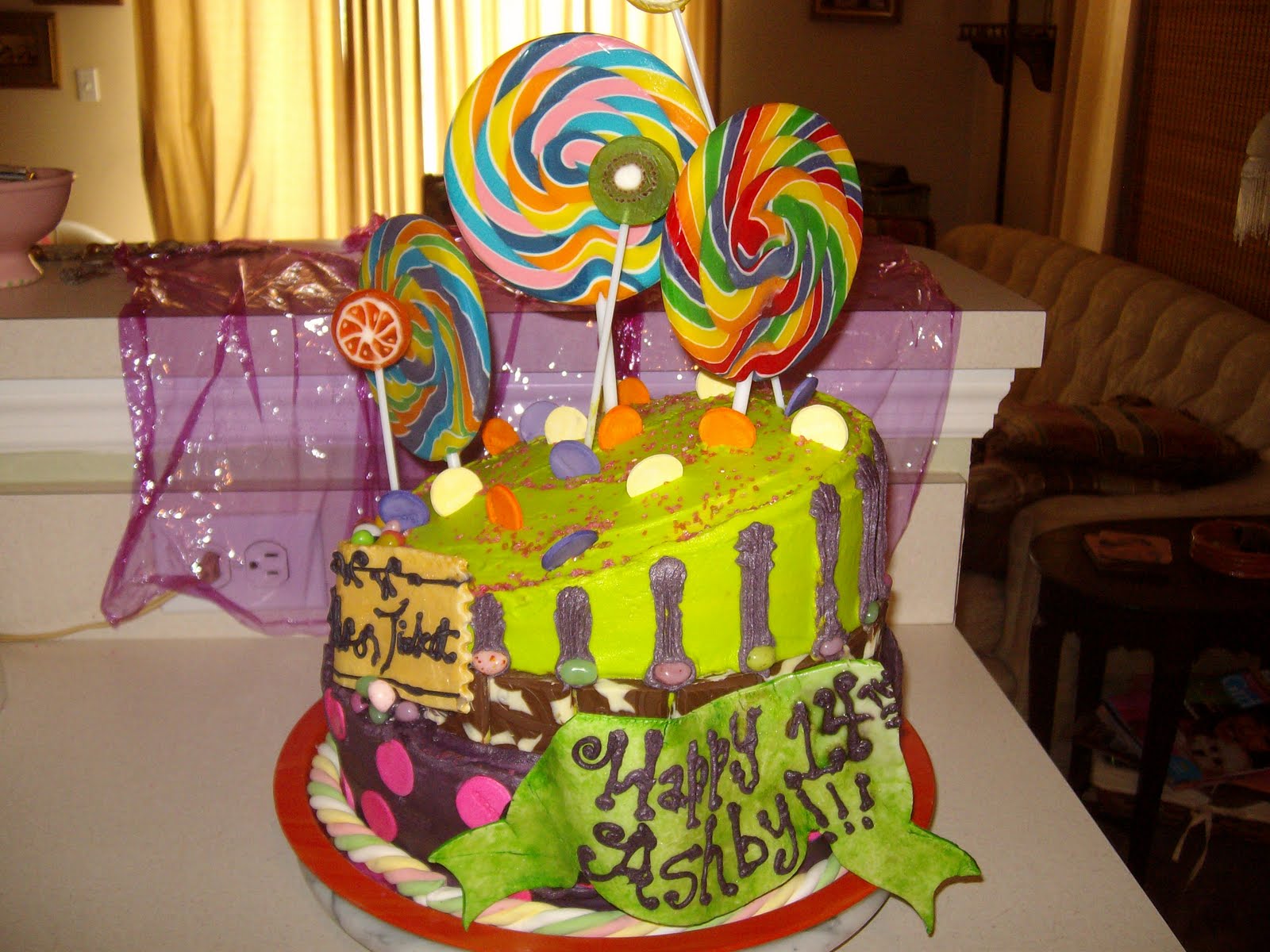 The Cake Lady Willy Wonka Cake
