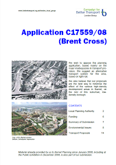 Transport criticism of Brent Cross (and possible light-rail alternative)