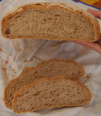 Pan rústico con harina de espelta