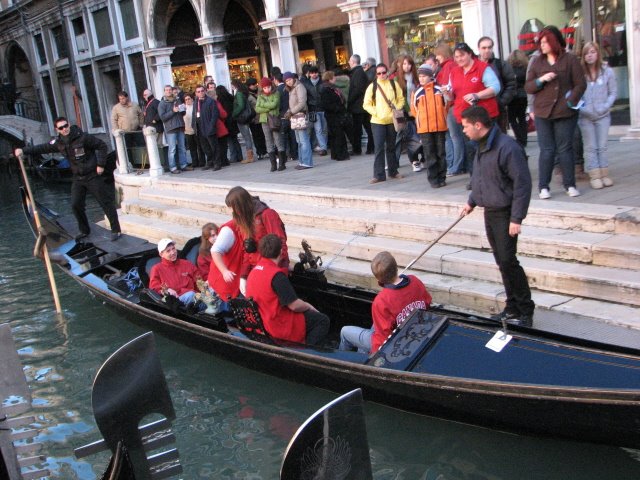 Gondola ride in Venice