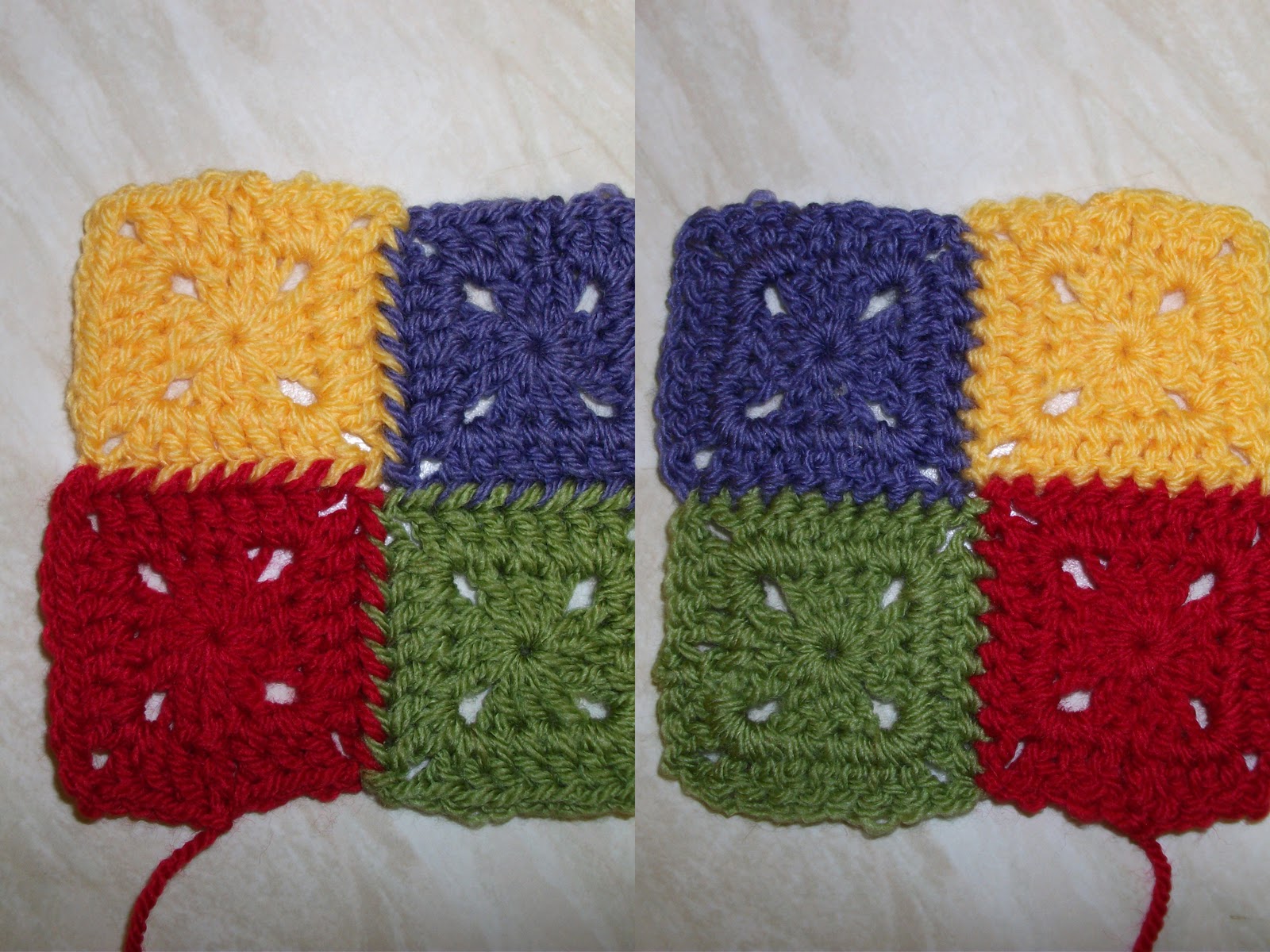 The Wench's Crafty Corner: Joining Squares Part Three - Join on Two Sides