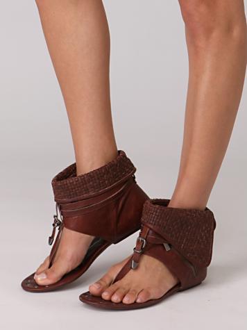 low heel bootie sandals