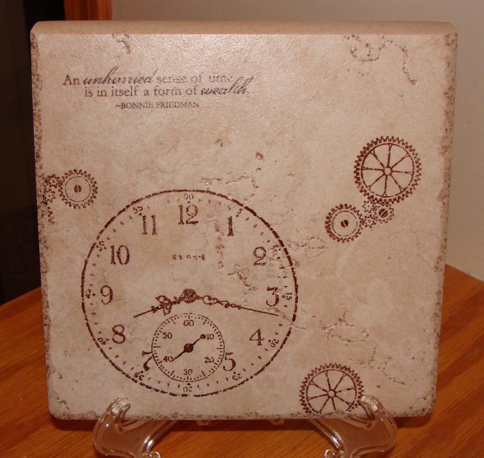 Midnight Inking... Decorative Tiles