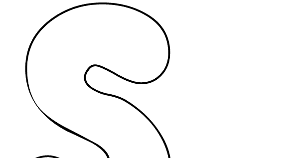 Printable Bubble Letter S