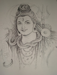 lord shiva pencil sketch drawing sketches god gods bhanu craft collections august