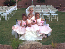 My mom and girls at the wedding