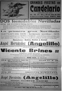 Cartel de fiestas de Candelario Salamanca de 1951