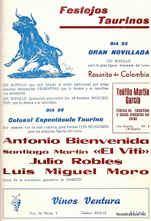 Candelario Salamanca cartel de toros de 1975