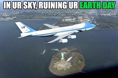 Air Force One — Earth Day
