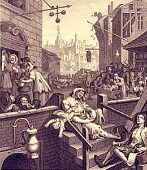 Gin Lane by Hogarth