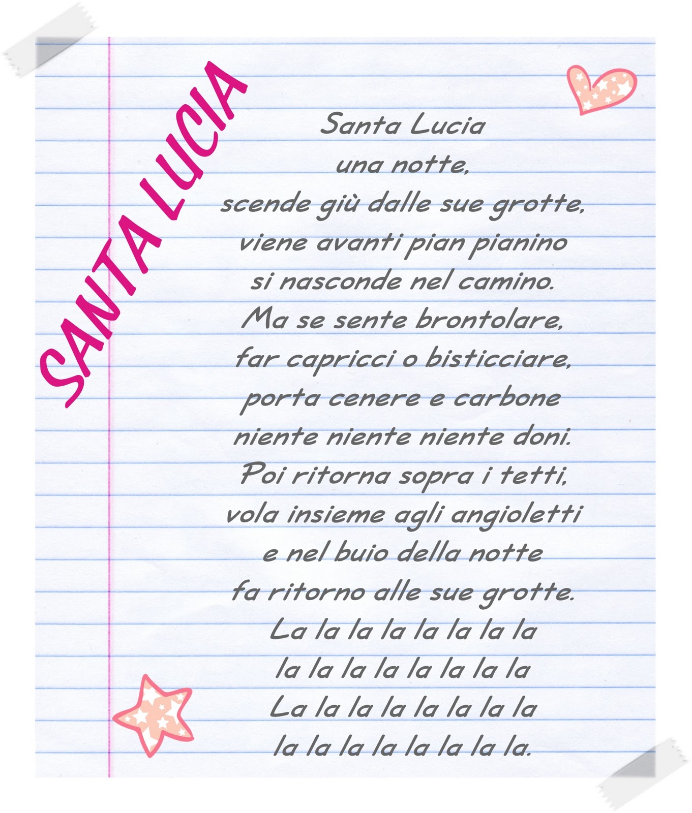 ...Cuore di mamma...: Una nuova idea....e Santa lucia....