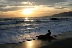 kayak-surf en la playa de el zapillo