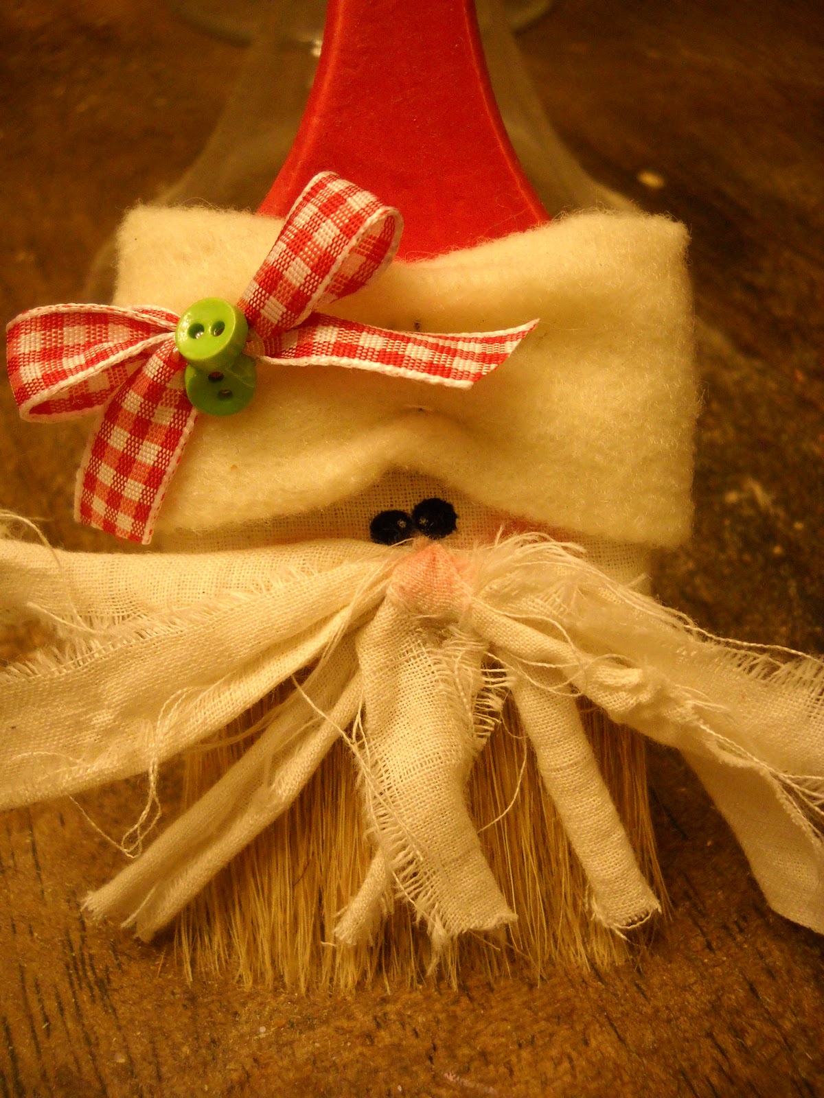 Craft Goodies: Day 11-Paint Brush Santa