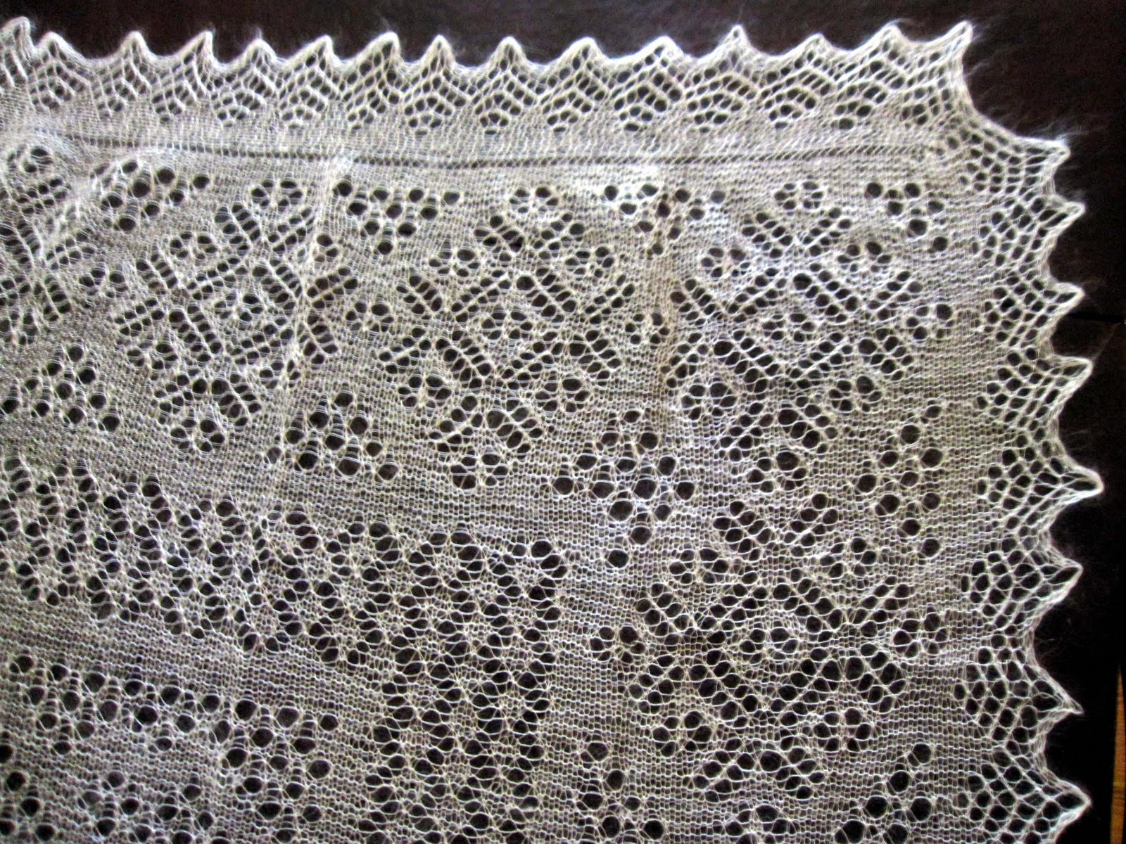 Вязание оренбургских платков