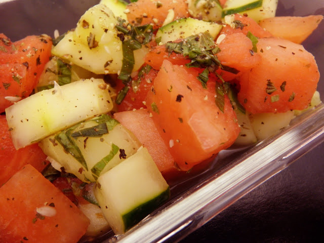 Watermelon Cucumber Salad Recipe - Scrumptiously Fit Food