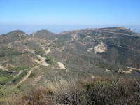 View east from Mt. Chapel toward Mt. Bell, Baby Bell, and Mt. Hollywood